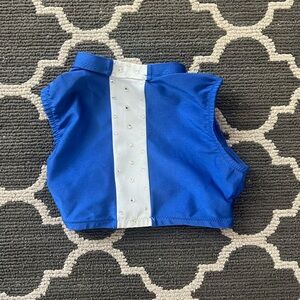 Blue 2 piece dance costume